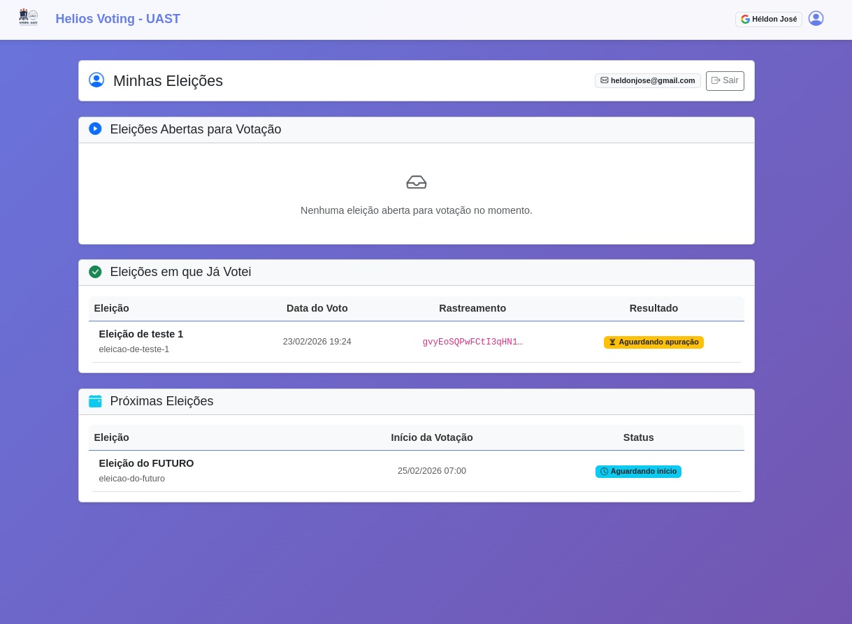 Painel atualizado pós-votação